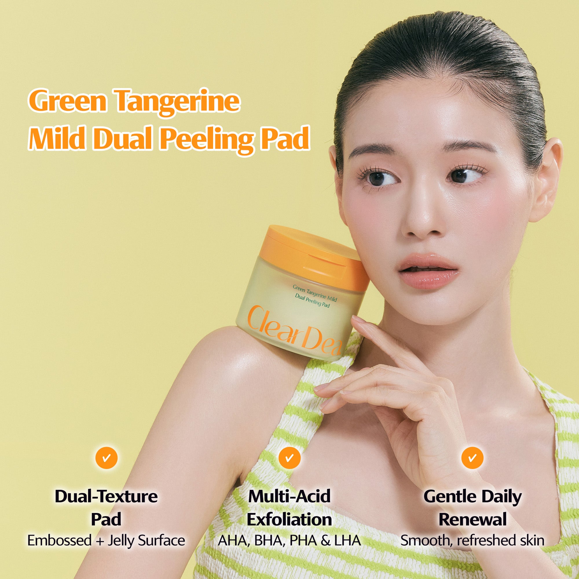 Green Tangerine Mild Dual Peeling Pad