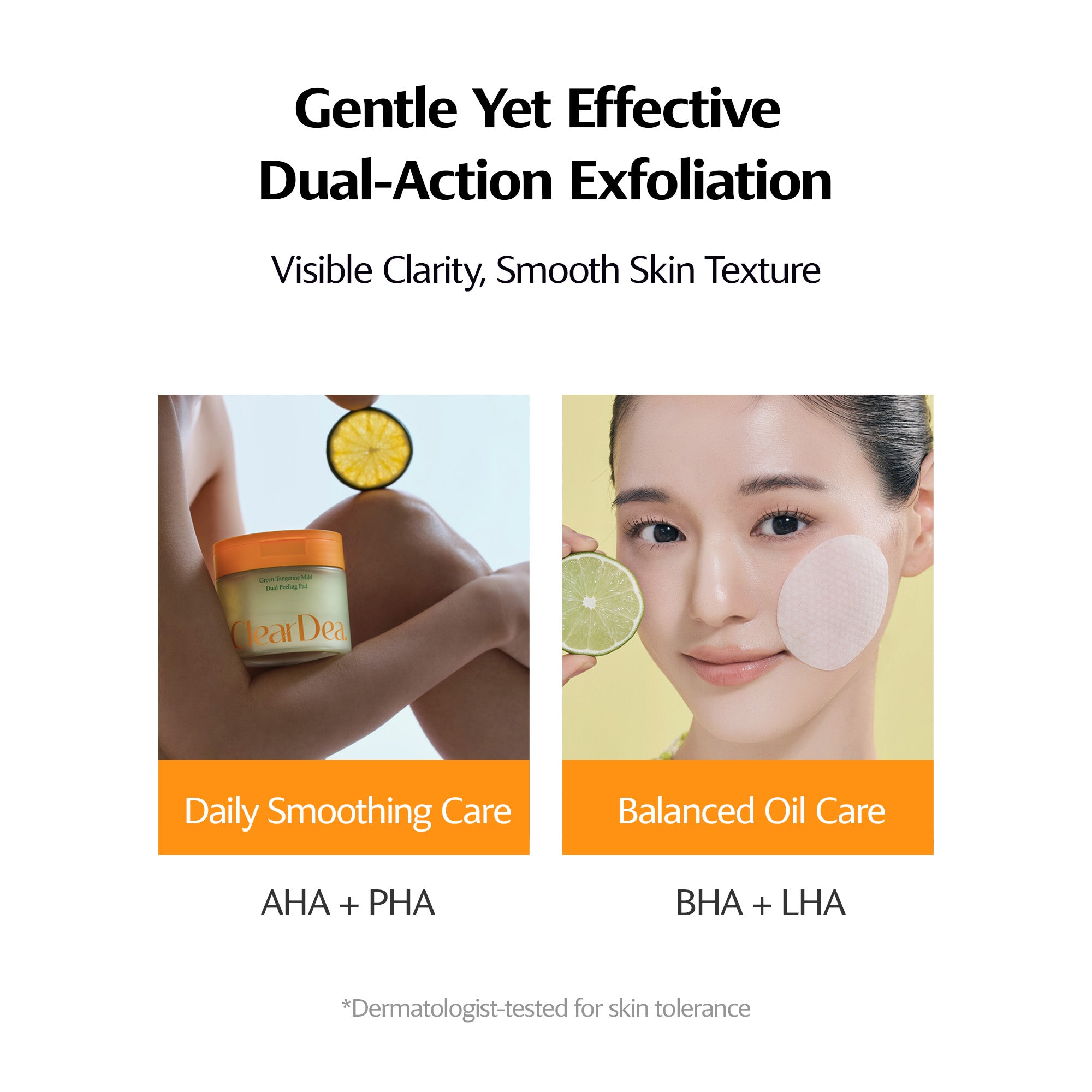 Green Tangerine Mild Dual Peeling Pad