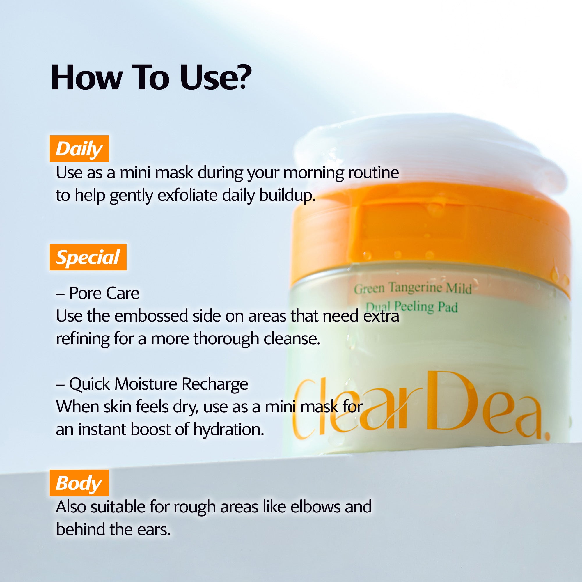 Green Tangerine Mild Dual Peeling Pad