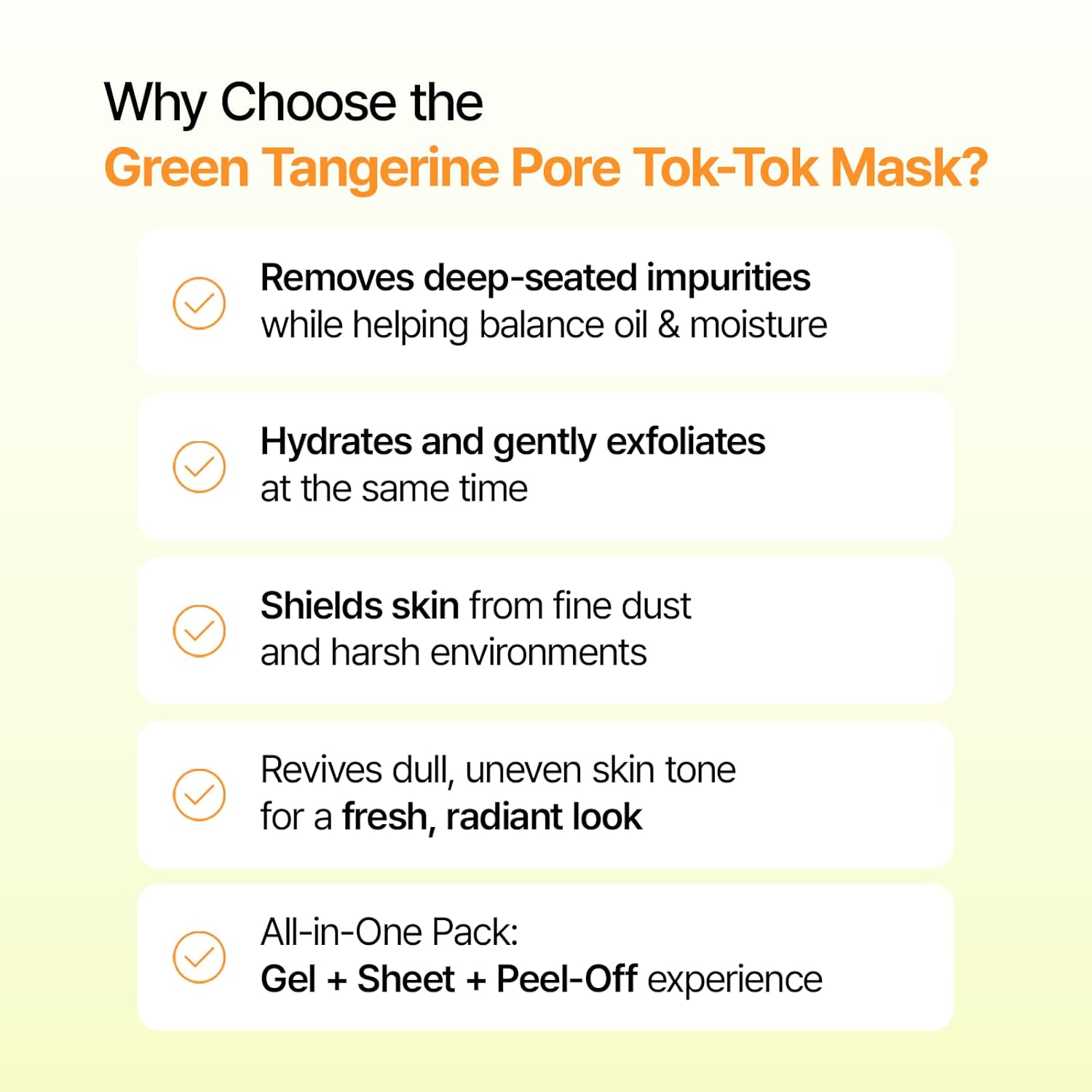 Green Tangerine Pore Tok-Tok Mask