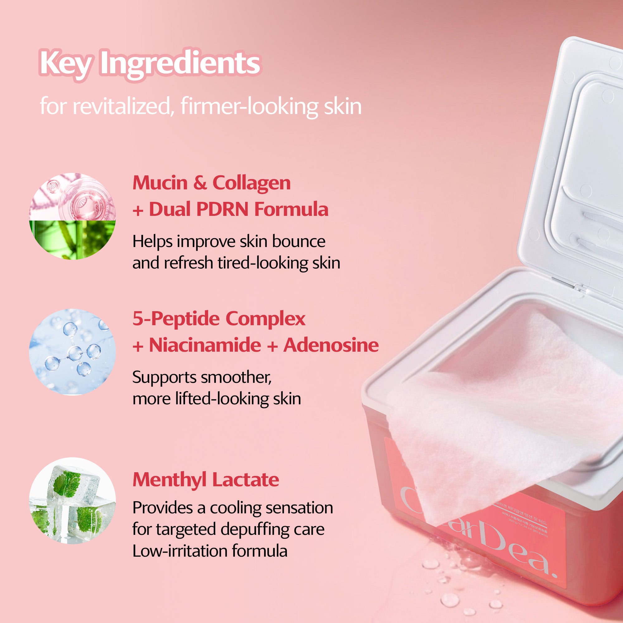 Mucin Collagen PDRN Tension Fit Pad