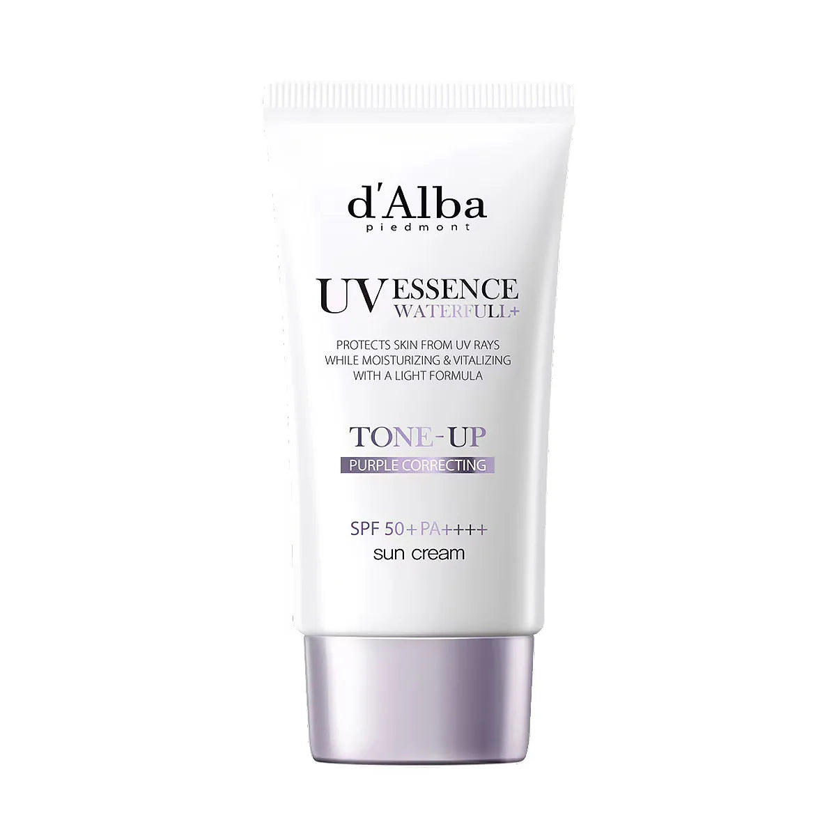 d'Alba UV Essence Waterfull+ Sun Cream - Purple Correcting